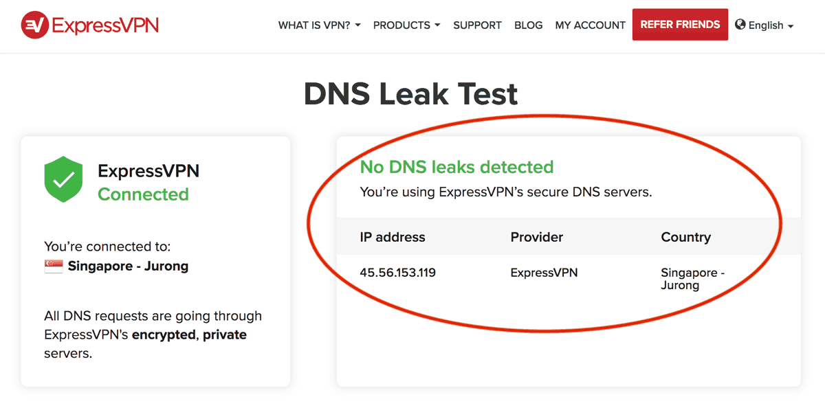 Prova delle perdite DNS