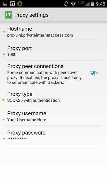 tTorrent Proxy Setup (Pribadong Internet Access)