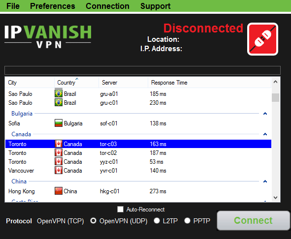 IPVanish VPN-software