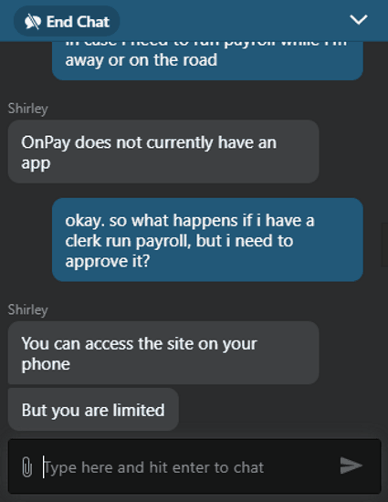 onpay-lön har utmärkt stöd