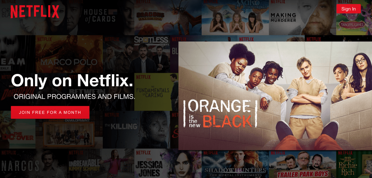 Netflix-værdi prop