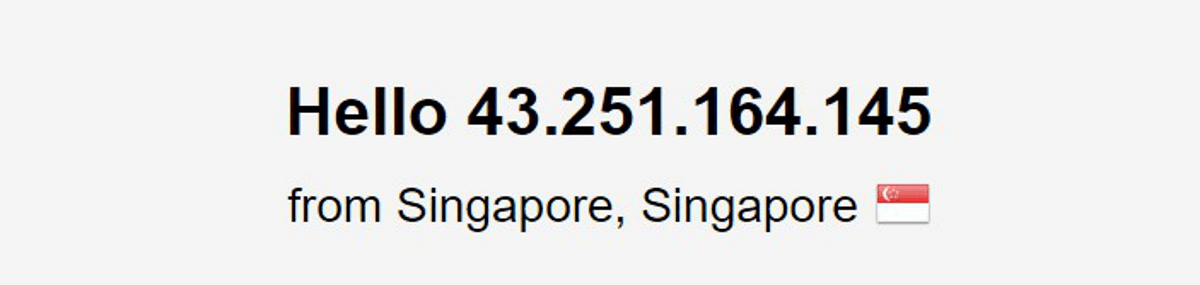 vyprvpn ansluten via singapore-server